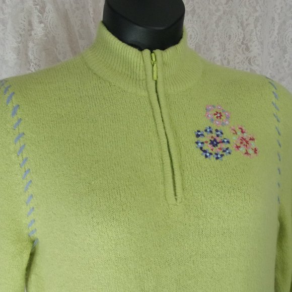 Green Pullover Sweater Super Soft  NWOT Size L - Picture 2 of 4